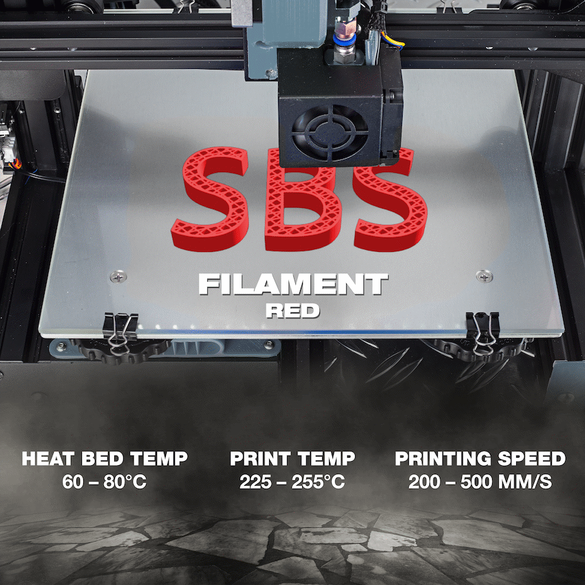 SA Filament SBS Filament - Red 1kg