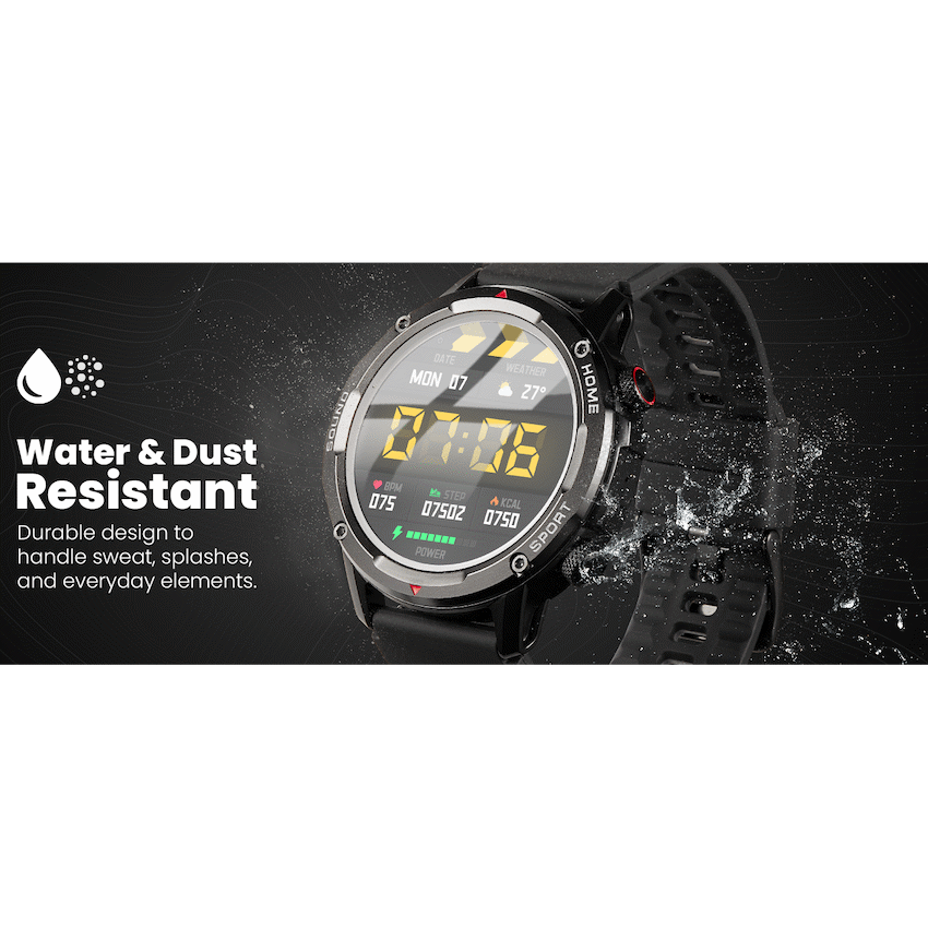 Volkano Power Series Smart Watch - Black