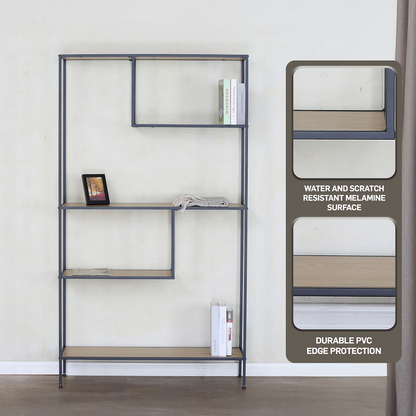 Everfurn Felix Bookshelf - Oak