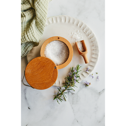 Legend Premium Beechwood salt cellar w/s ( Order in Qty of 6)