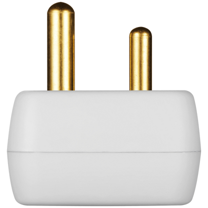 Switched 4-Way Medium Surge Adaptor with Schuko - White