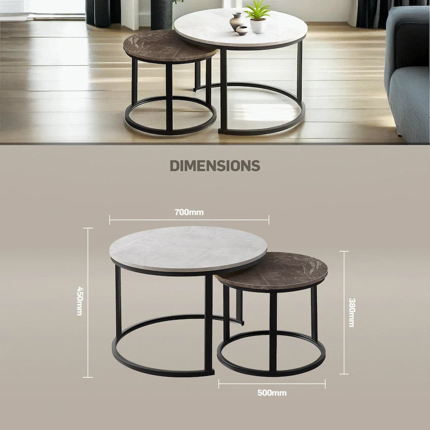 Nile Nesting Coffee Table Greyish