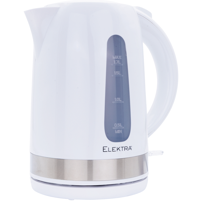 Elektra 1.7l Plastic Kettle - White