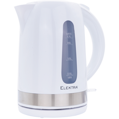 Elektra 1.7l Plastic Kettle - White
