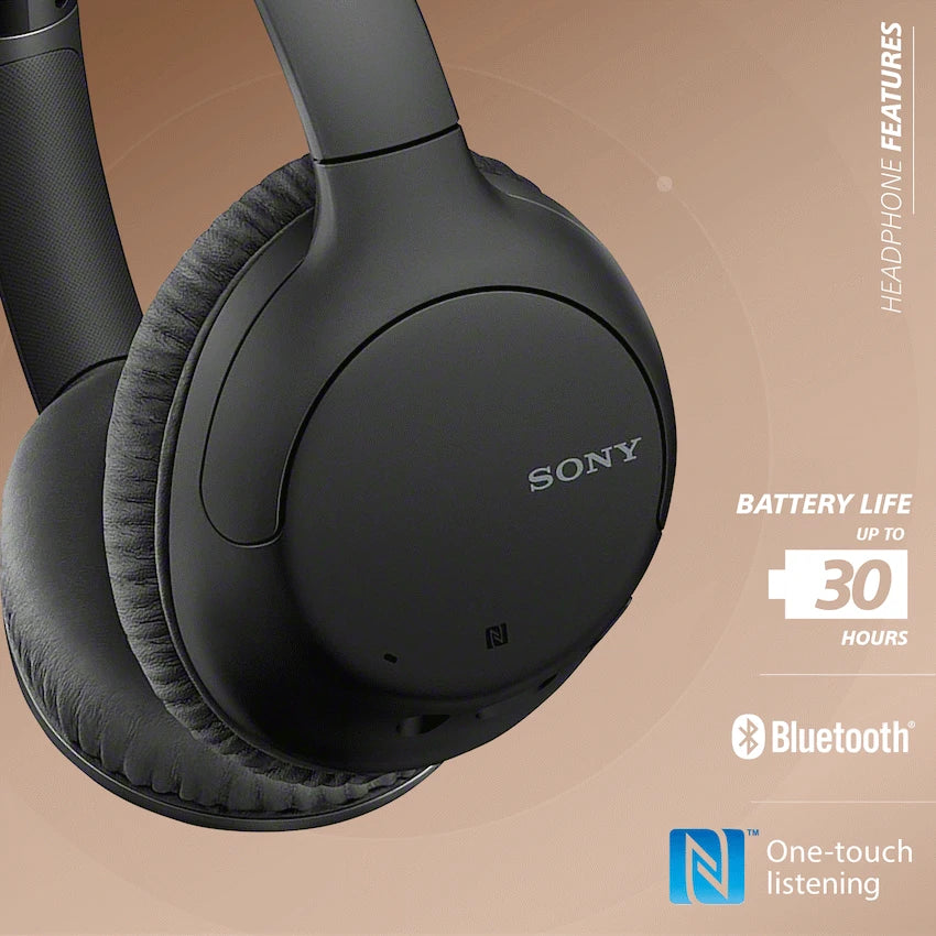Sony WH-CH710 Noise Cancelling Over-Ear Headphones (Black)