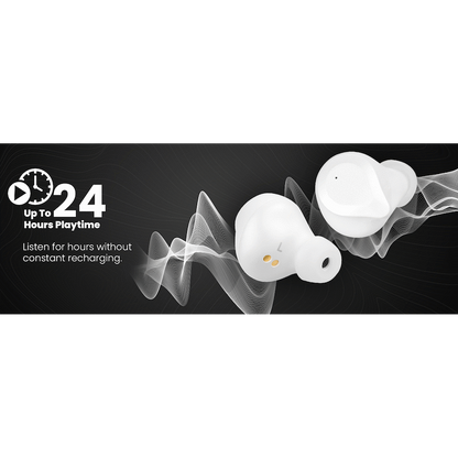 Volkano Scorpio Series True Wireless Earphones - White