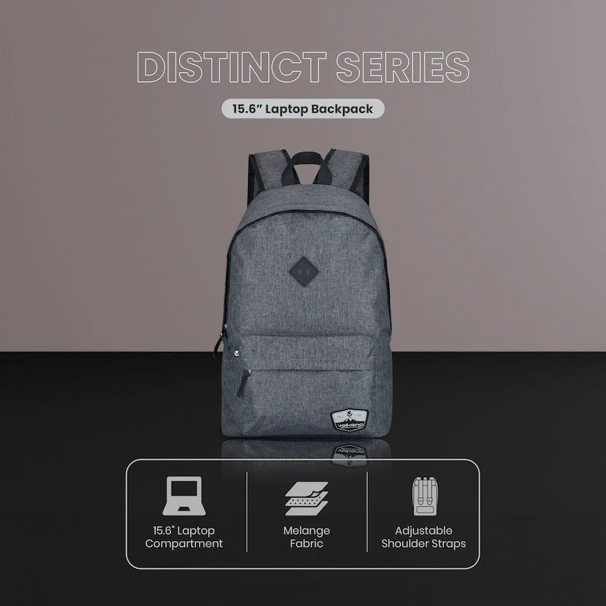 Volkano Distinct 15.6 Laptop Backpack - Grey Melange