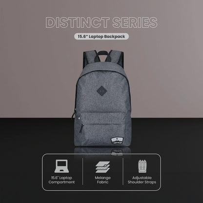 Volkano Distinct 15.6 Laptop Backpack - Grey Melange