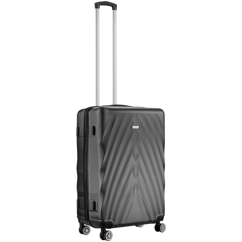 Travelwize Terra ABS 55cm 4-Wheel Spinner Luggage - Black