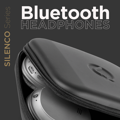 VolkanoX Silenco Series Active Noise Cancelling Bluetooth Headphones - Silver