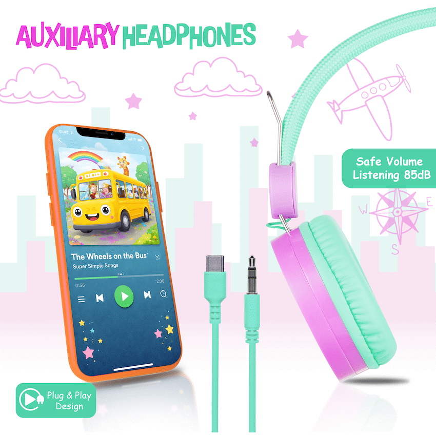 Amplify Kids Adventure Auxiliary Headphones