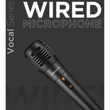 Volkano Vocal Series ABS Wired Microphone - Black