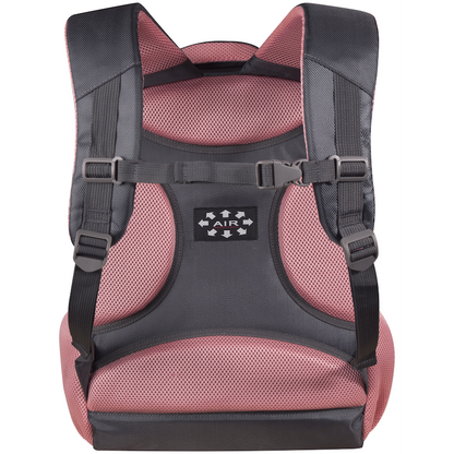 Volkano Orthopaedic Backpack 27L - Dark Grey/Pink