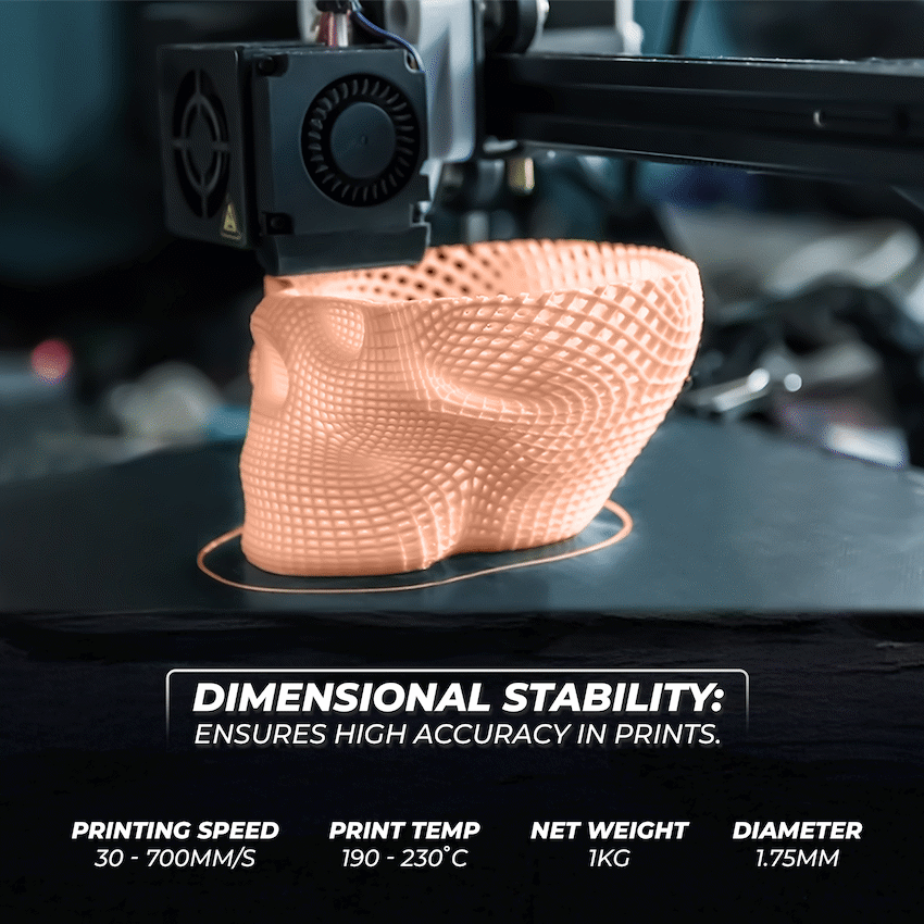 Creality Hyper PLA Filament RFID Peach Fuzz