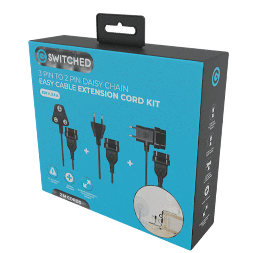Switched Easy Cable Extender Daisy Chain Kit 6m Total