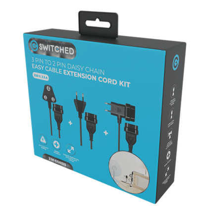 Switched Easy Cable Extender Daisy Chain Kit 6m Total