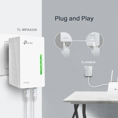 TP-Link TL-WPA4220 KIT AV600 Powerline Wi-Fi Kit