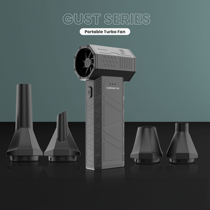 Volkano Gust Series Portable Turbo Fan - Black