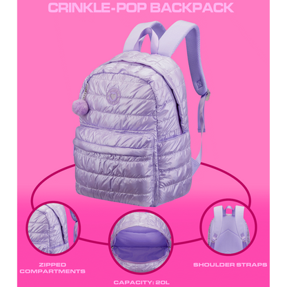 Quest Crinkle-Pop Backpack Lilac