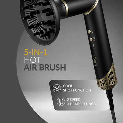 Elektra Ebony 5-in-1 Hot Air Brush