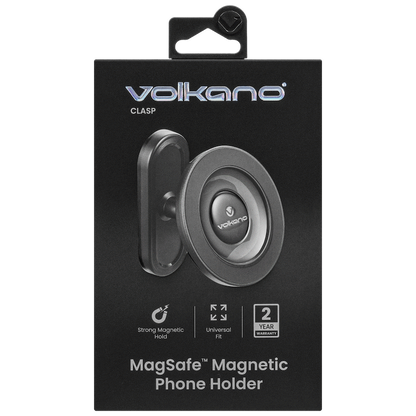 Volkano Clasp Series Magnetic Phone Holder - Black