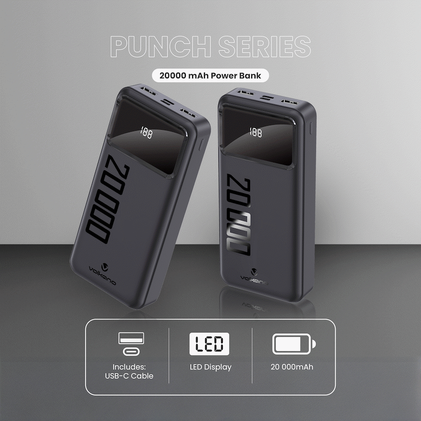 Volkano Punch Series 20000mah Power Bank