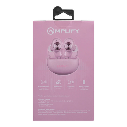 Amplify Zodiac 3 True Wireless Earphones - Pink