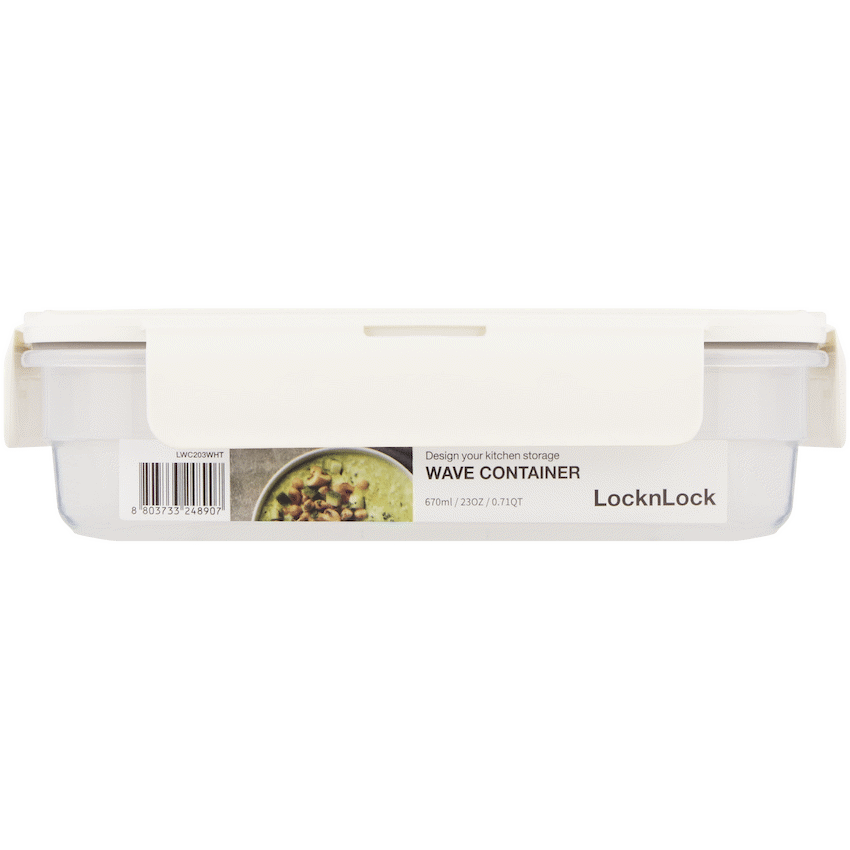 LocknLock Wave container 670ml - White