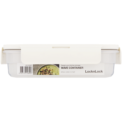 LocknLock Wave container 670ml - White