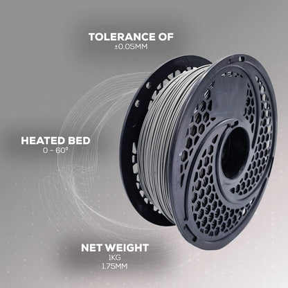 PLA Grey Filament 1kg, 1.75mm