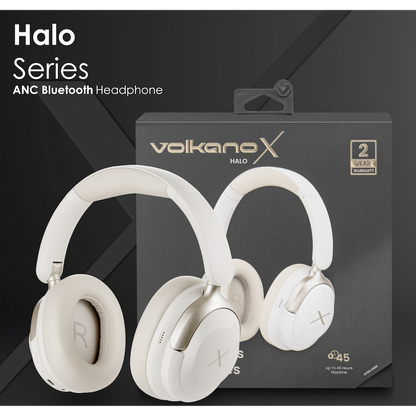 VolkanoX Halo ANC Bluetooth Headphone - Nude