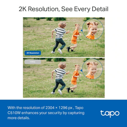 TP-Link Tapo C510W 2K Outdoor Pan/Tilt Security WiFi Camera