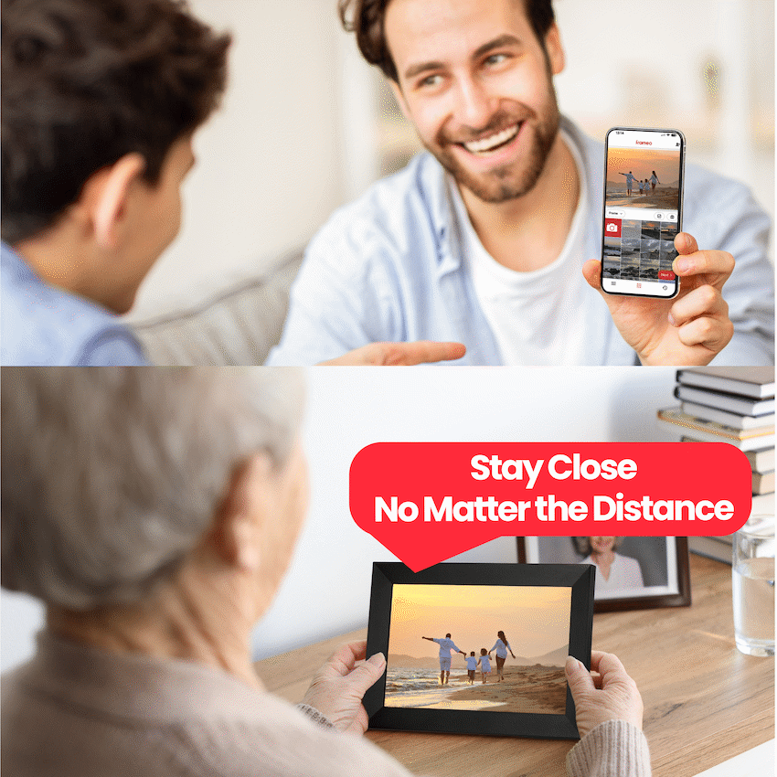 Volkano Scene Series 10.1" Smart Calendar And Digital Photo Frame with Built-In Frameo Software