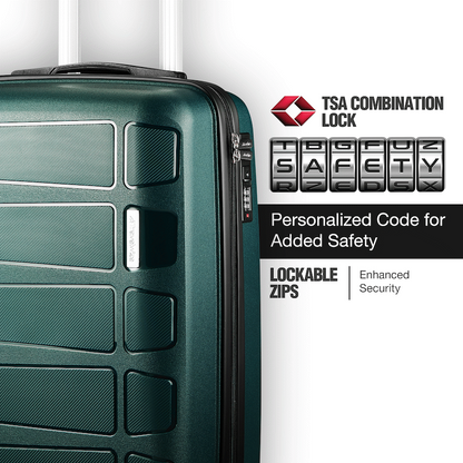 Travelwize Tourer PP 55cm 4-wheel Spinner Luggage Petrol
