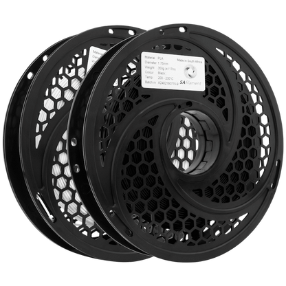 SA Filament 2x 350g PLA Black and White Twin Pack