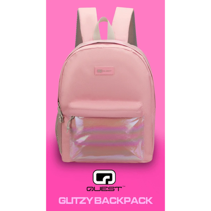 Quest Glitzy Backpack Pink