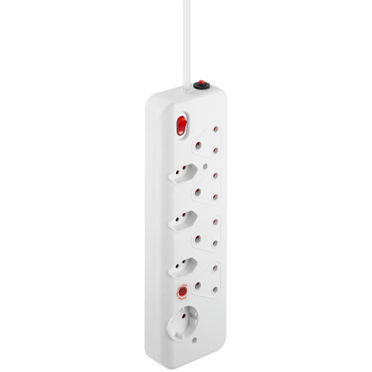 Nexon 8 Way  Medium Surge Multiplug 0.5M - White