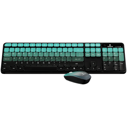 Volkano Prism Series Bluetooth Wireless Keyboard and Mouse - Teal