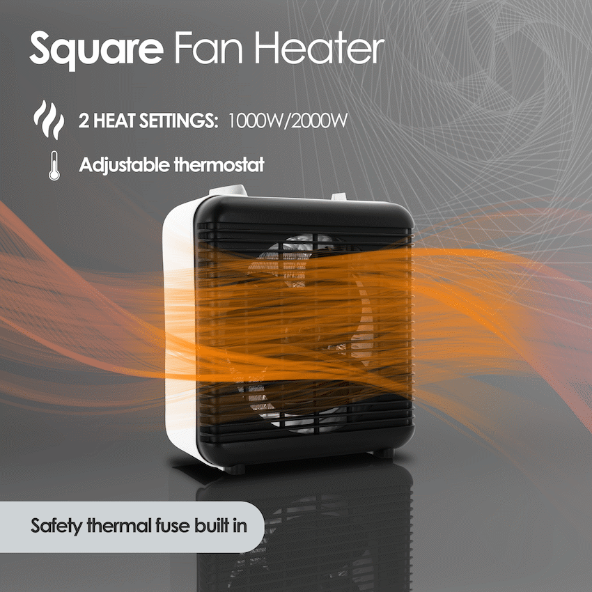 Elektra Square Fan Heater