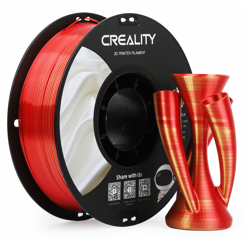 Creality Dual Silk Filament PLA - Golden-Red 1Kg