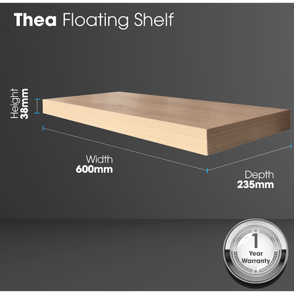 Everfurn Thea Floating  Wall Shelf -Small