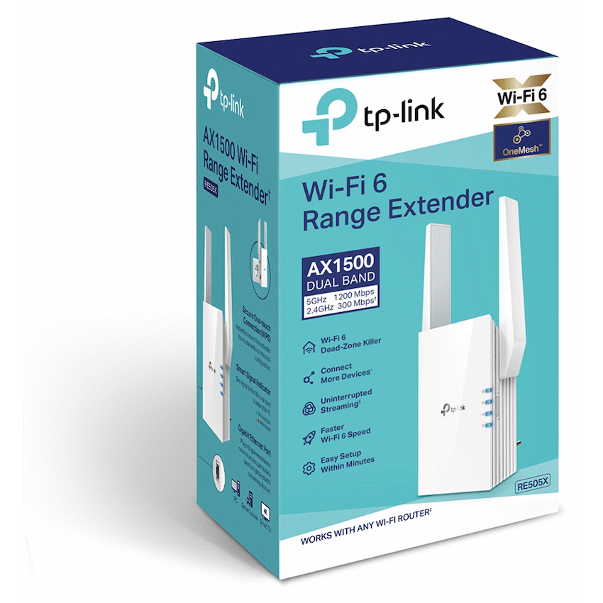 TP-Link RE505X AX1500 Wi-Fi 6 Range Extender