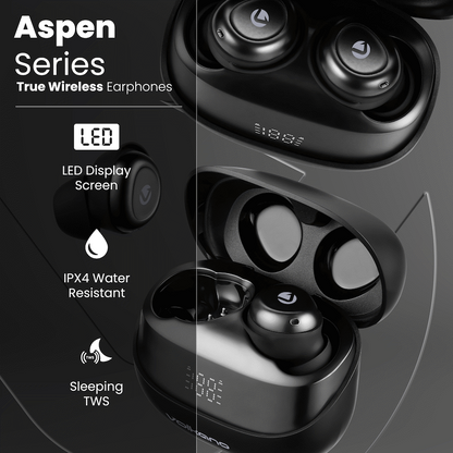 Volkano Aspen True Wireless Earphones - Black