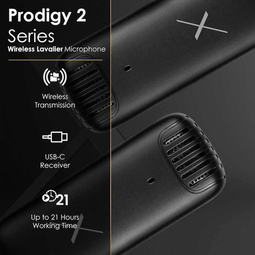 VolkanoX Prodigy 2 Series Wireless Lavalier Microphone