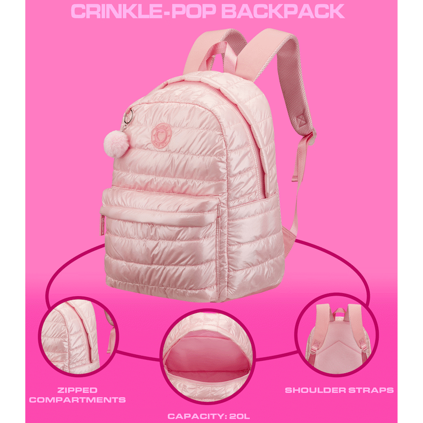 Quest Crinkle-Pop Backpack Pink