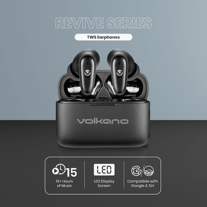 Volkano Revive Series TWS Earphones - Black