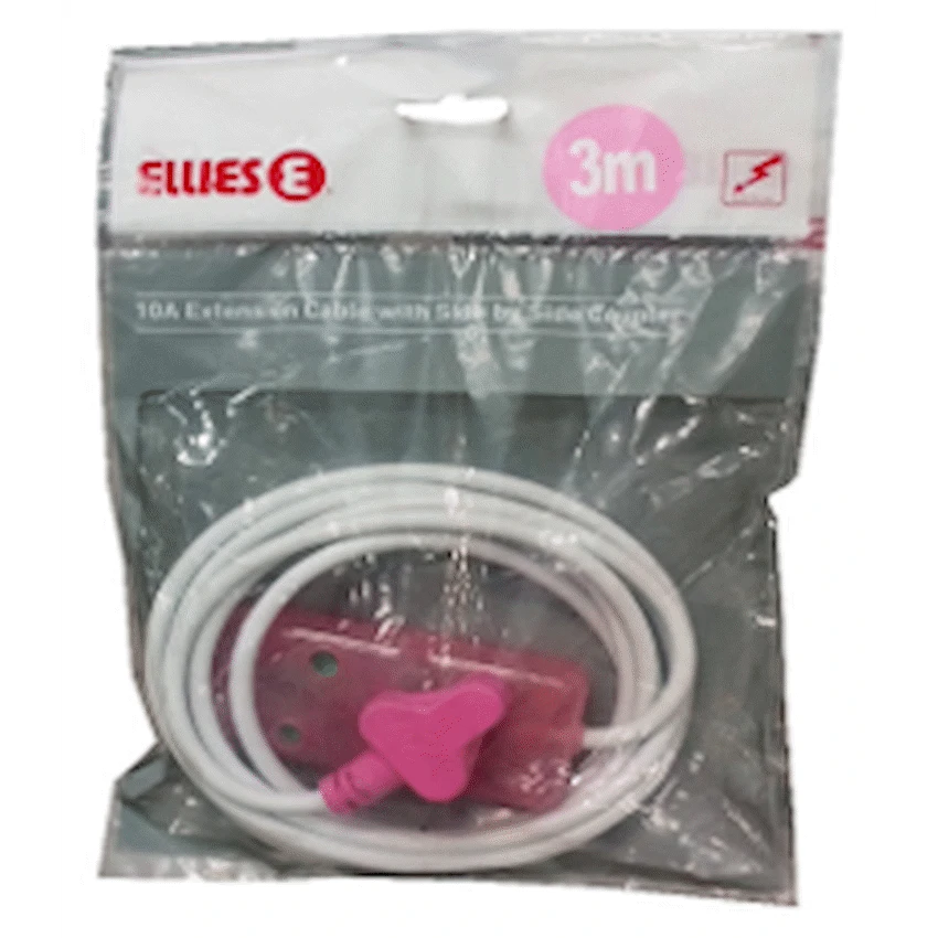 Ellies 2-Way Light-Duty Coloured Extension Lead - 5m