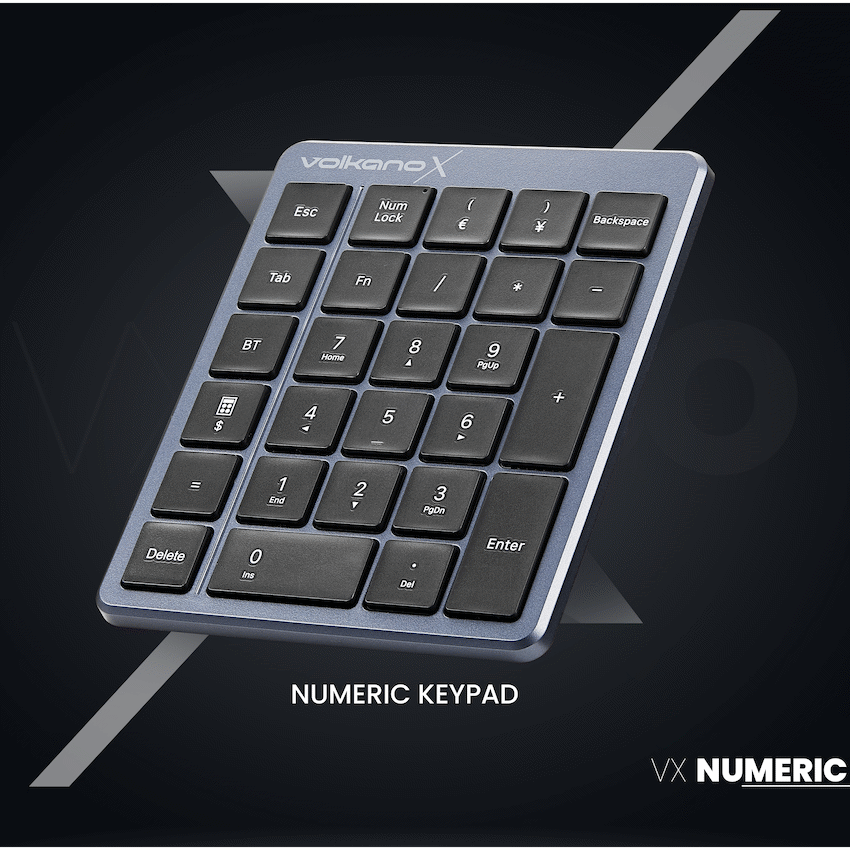 Volkano X Numeric Series Keypad With Scissor keys - Black
