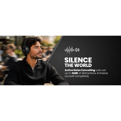 Volkano Lexi Bluetooth Headphone with ANC - Black
