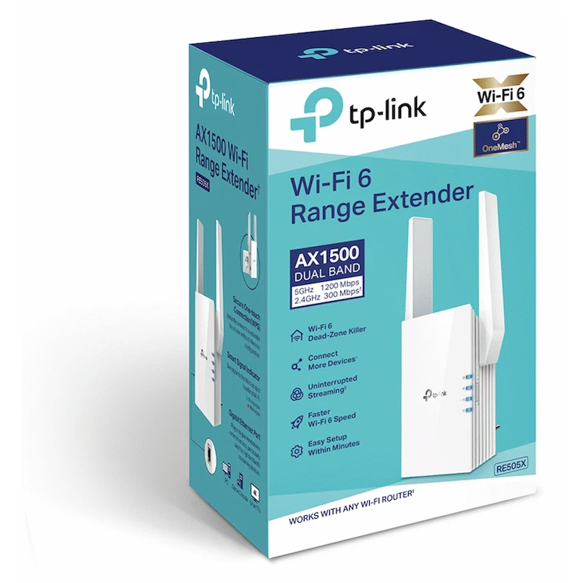 TP-Link RE500X AX1500 Wi-Fi 6 Range Extender